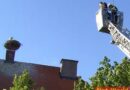 Nö: Sicherungsarbeiten an Storchennest in Fischamend