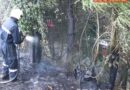 Nö: Feuer am Weizenfeld durch Mähdrescherdefekt bei Großweikersdorf