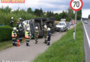 Nö: Mobilkran auf der B34 in Langenlois umgestürzt