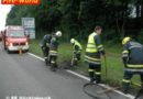 Oö: Fahrzeugbrand auf der B1 bei Vöcklabruck