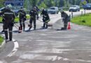 Oö: Ölspur führt zu Motorradunfall