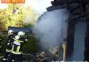 Nö: Gartenhütte in Vollbrand