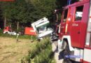 Oö: Bergung eines abgerutschten Lkws in Sierning