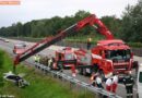 Nö: Kraneinsatz nach Verkehrsunfall auf der S5 in Utzenlaa