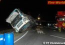 Oö: Dachdecker-Lkw umgestürzt & Umgekippter Zement-Lkw