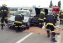 Oö: Zwei schwer beschädigte Fahrzeuge bei Kollision