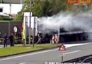 Tirol: Lkw brannte nahe Tankstelle in Schönberg -> Und allen war’s egal