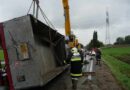 Oö: Umgestürzter Lkw-Zug in St. Florian am Inn