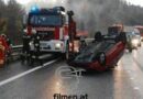 Nö: A2 Zöbern -> Überschlag fordert Autobahnsperre