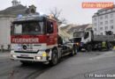 Nö: Brand eines Lkws im Badener Stadtgebiet