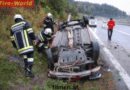 Nö: Überschlag auf nasser Fahrbahn der A2