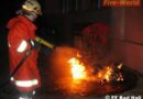 Oö: Abfallbrand zu Halloween in Bad Hall