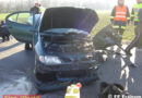 Oö: Pkw bei Unfall auf B 129 in Fraham über Böschung geschleudert