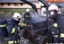 Oö: Brennender Traktor am Bauernhof in Micheldorf