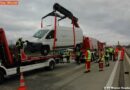 Nö: Pkw-Bergung nach Unfall mit Sicherungsanhänger der Asfinag
