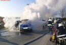 Oö: Pkw-Vollbrand in der Gemeinde Hohenzell