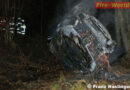 Nö: Glatteisunfall -> Pkw bei Hofstetten-Grünau in Brand geraten