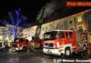 Nö: Dachstuhlbrand bei histor. Gebäude am Wiener Neustädter Hauptplatz
