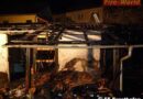 Nö: FF Ernsthofen bei zwei Fahrzeugbergungen und Garagenbrand im Einsatz