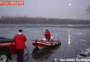 Oö: Reh in der Donau -> Feuerwehr in Alkoven als Eisbrecher unterwegs