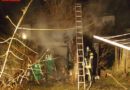 Nö: Geräteschuppen in Hollabrunn in Vollbrand