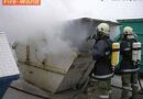 Oö: Containerbrand im Altstoffsammelzentrum