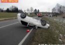 Oö: Fahrzeugüberschlag auf der B141