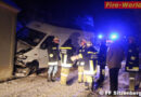 Nö: Lieferwagen prallt in Adletzberg gegen Mauer