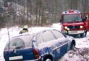 Nö: Pkw-Bergung nach Unfall auf Schneefahrbahn in Türnitz