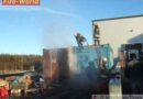 Nö: Container gerät aus ungeklärter Ursache in Brand