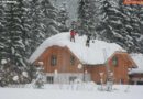 Nö: Pernitzer Wehr im Rohr im Gebirge im Schneedruck-Einsatz