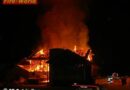 Oö: Stall eines Bauernhofes stand in Vollbrand