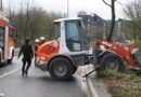 D: Ungewöhnlicher Verkehrsunfall mit einem Radlader