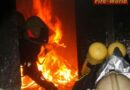 Oö: Heiße Bezirks-Atemschutzübung Linz-Land 2009 im Brandhaus