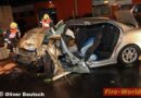 Oö: Pkw beim Abbiegen in Marchtrenk von Lkw gerammt -> Lenker eingeschlossen