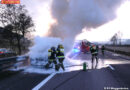 Oö: Auto fing während der Fahrt Feuer -> Meggenhofen