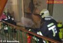 Nö: Brand eines Holzverschlages und einer Selche in Amstetten