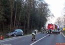 Oö: Pkw-Kollision in Gunskirchen, B1 Höhe Kriegerdenkmal
