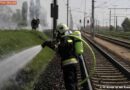 Nö: Bahndammbrand über 10 Kilometer