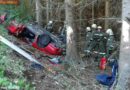 Oö: Tödlicher Pkw-Überschlag in Wald in Lasberg
