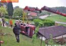 Oö: Fahrzeug schleuderte in einen Garten