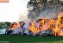 Deutschland: Strohlager ging in Flammen auf