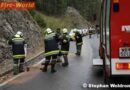 Nö: Motorradfahrer kam auf einer Ölspur zu Sturz
