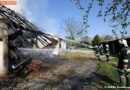 Nö: Scheune bei Eintreffen der Feuerwehr in Vollbrand