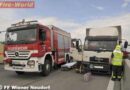 Nö: Totalsperre nach Unfall zwischen Lkw und Pkw auf der A2