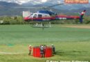 Stmk: Feuerwehrflugdienststaffel West bei Schulung in Apfelberg im Einsatz