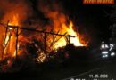 Oö: Gartenhaus und Schuppen in Weibern in Flammen