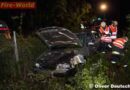Oö: Spektakulärer Unfall mit Fahrerflucht in Marchtrenk
