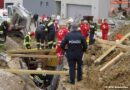 Nö: Zwei Arbeiter in 2m tiefer Baugrube verschüttet  -> 1 Toter