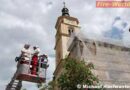 Tirol: Personenrettung von der Silzer Kirche nach Baustellenunfall